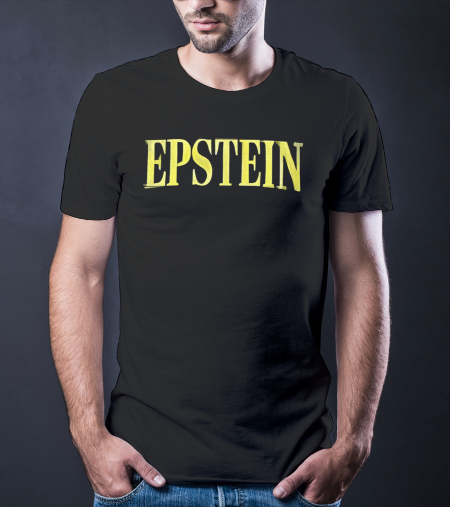 Imagine Epstein Wear Text Bold Yellow T-Shirt