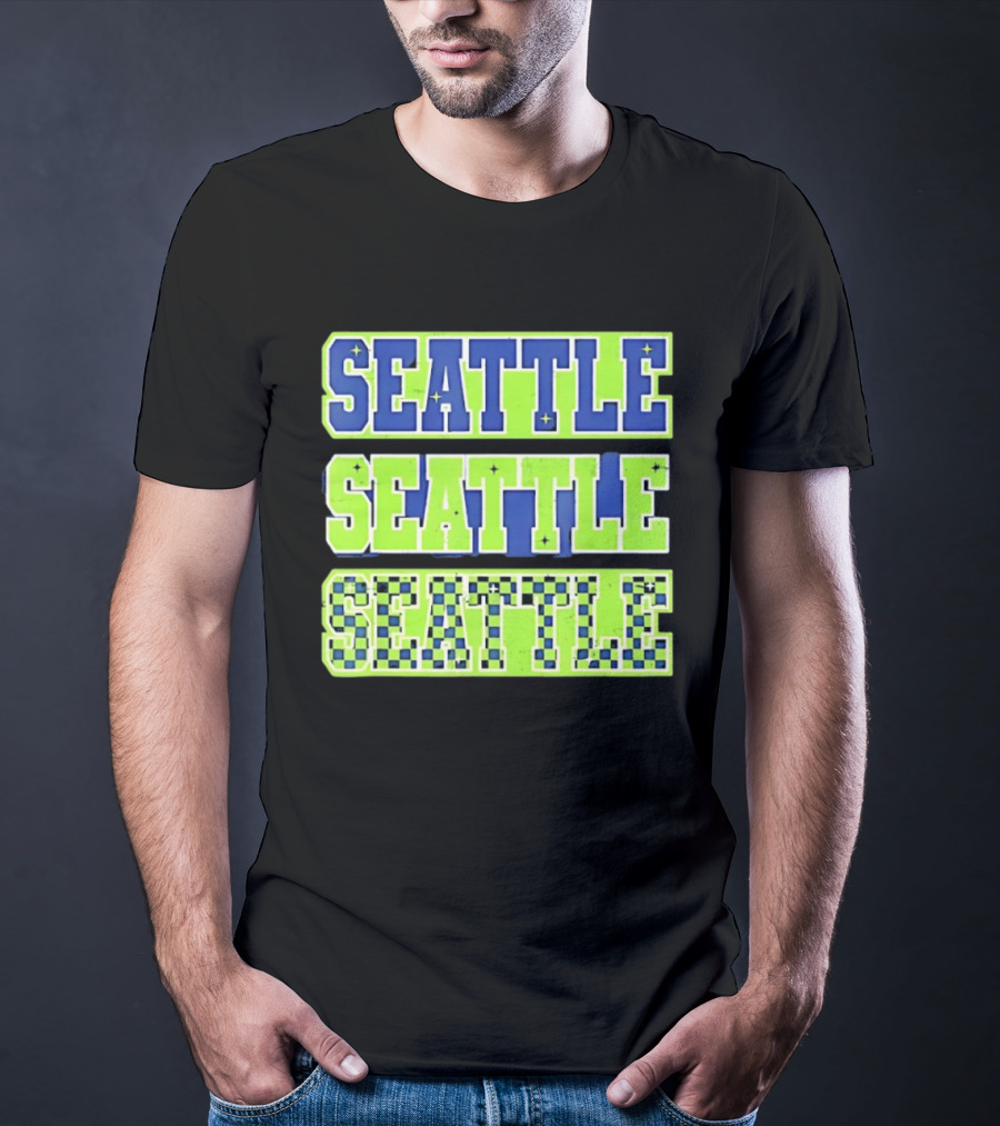 Seattle Seahawks Neon Green Seattle Seattle T-Shirt