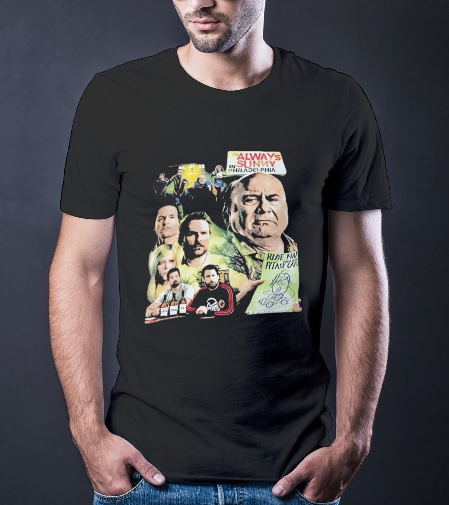 Always Sunny In Philadelphia Characters Collage T-Shirt