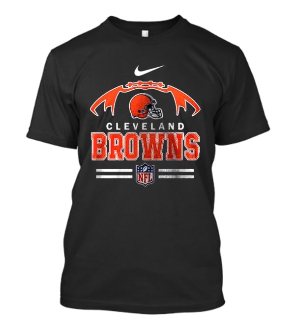 Cleveland Browns NFL Grumpy Old Caterpillar Operator Nike Logo Football Helmet T-Shirt