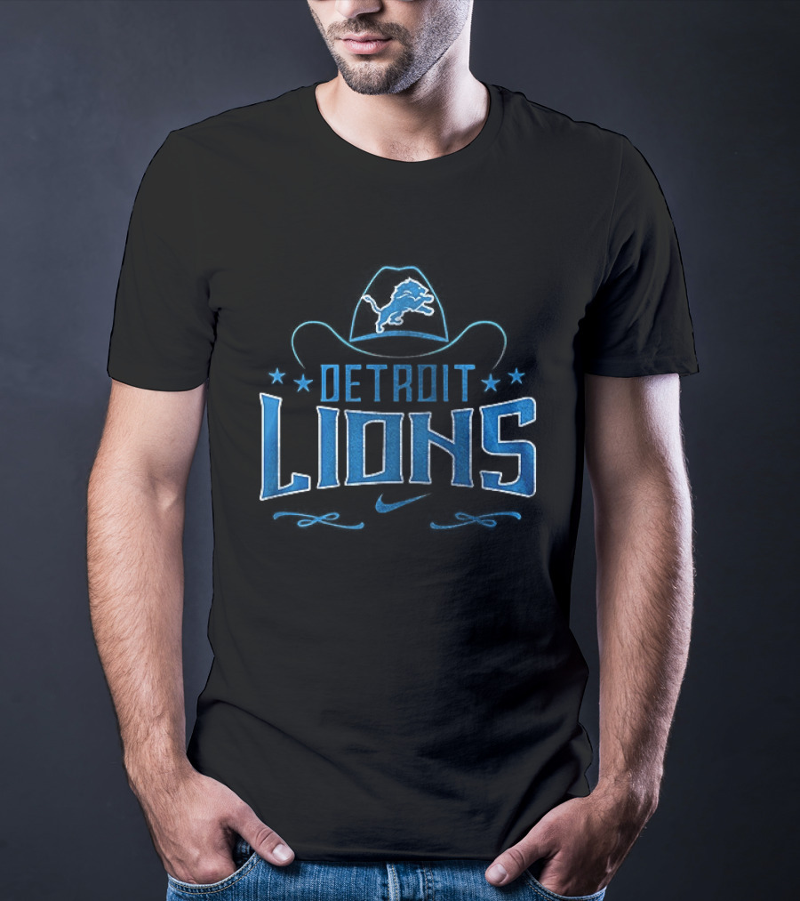 Detroit Lions Never Underestimate Who Is A George Strait Fan T-Shirt