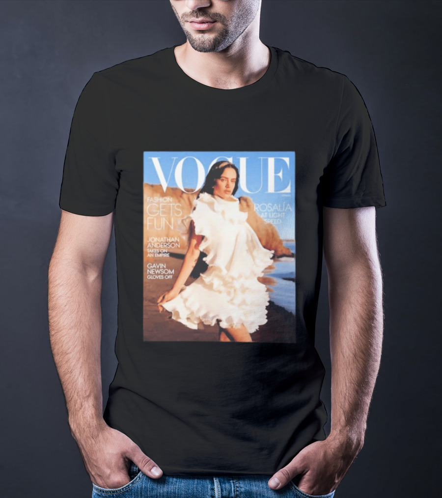 Vogue Spring Fashion Rosalia At Light Speed Jonathan Anderson Gavin Newsom T-Shirt
