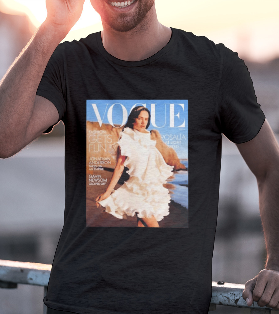 Vogue Spring Fashion Rosalia At Light Speed Jonathan Anderson Gavin Newsom T-Shirt