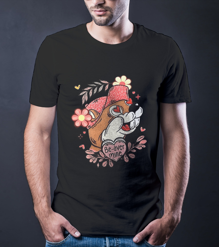 Buc Ee's Be Mine Valentine's Day Buc Ee's Love And Beaver Mine T-Shirt