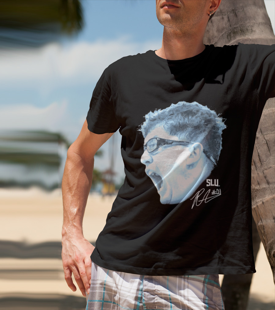 Robbie Avila Saint Louis Billikens SLU Big Head T-Shirt