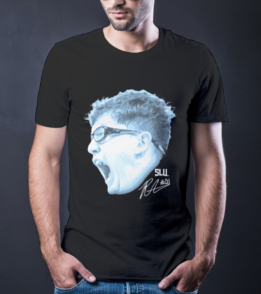 Robbie Avila Saint Louis Billikens SLU Big Head T-Shirt