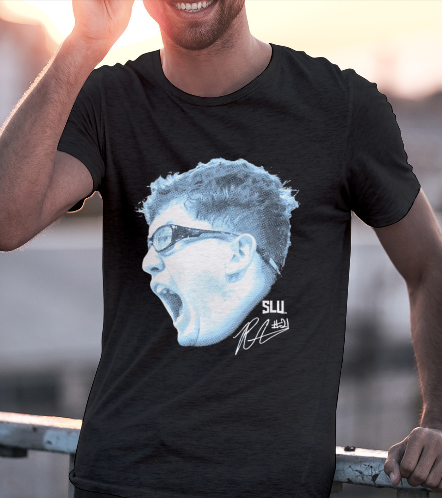 Robbie Avila Saint Louis Billikens SLU Big Head T-Shirt