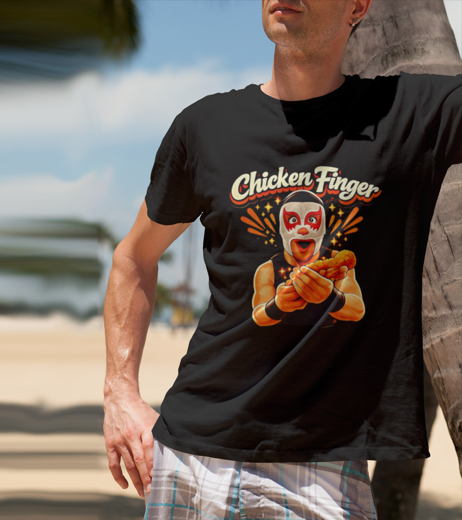 Chicken Finger Wrestling Mask Surprise T-Shirt