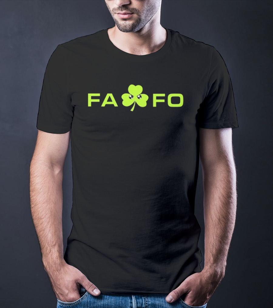FAFO St Paddy Clover Funny Irish Shamrock T-Shirt