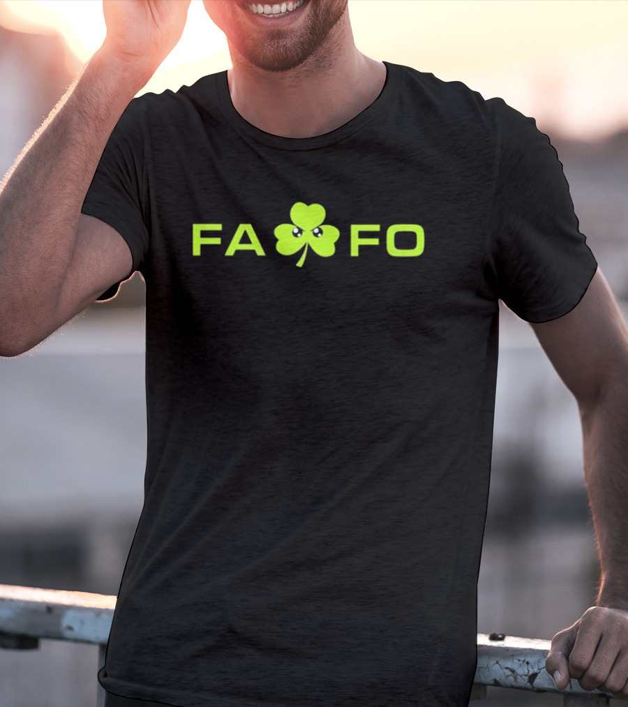 FAFO St Paddy Clover Funny Irish Shamrock T-Shirt