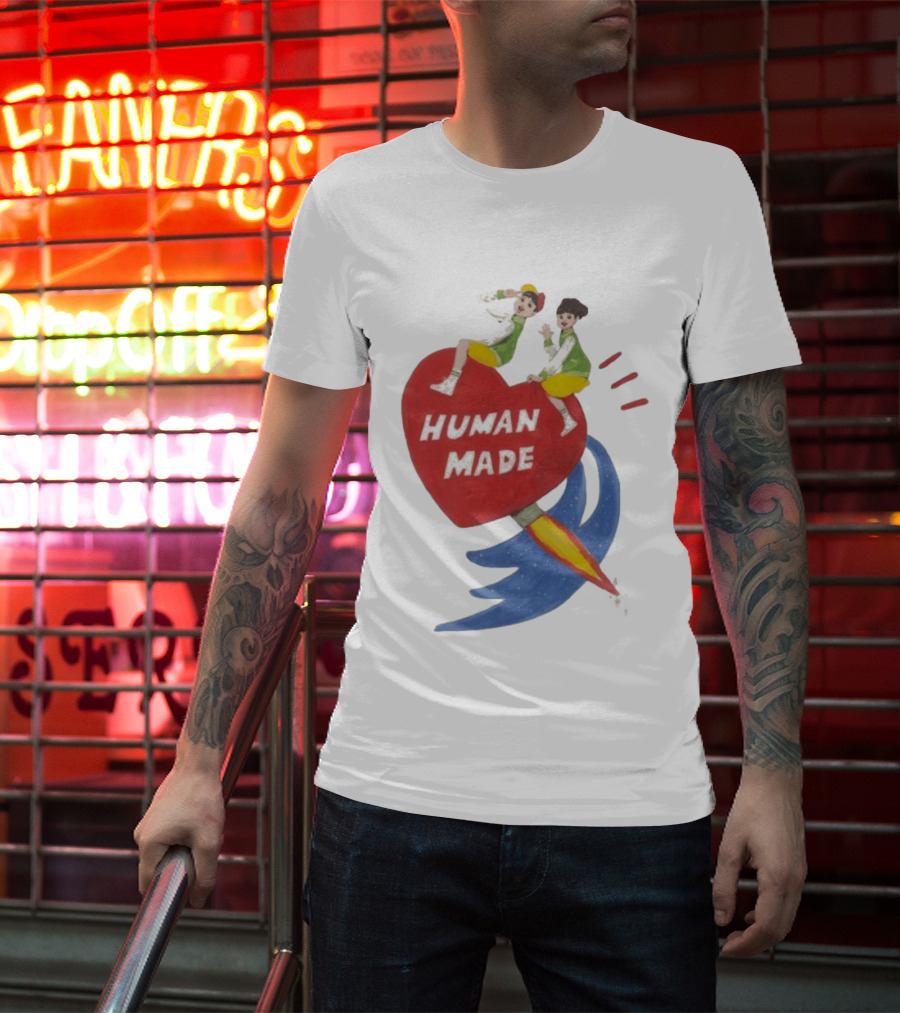 Human Made Heart Rocket Design Keiko Sootome T-Shirt