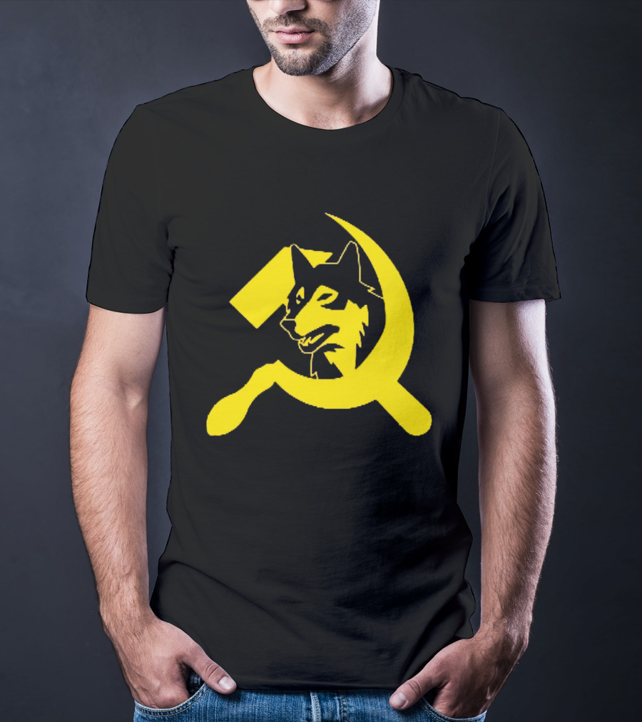 Minnesota Timberwolves Hammer Sickle Symbol Wolf Head T-Shirt