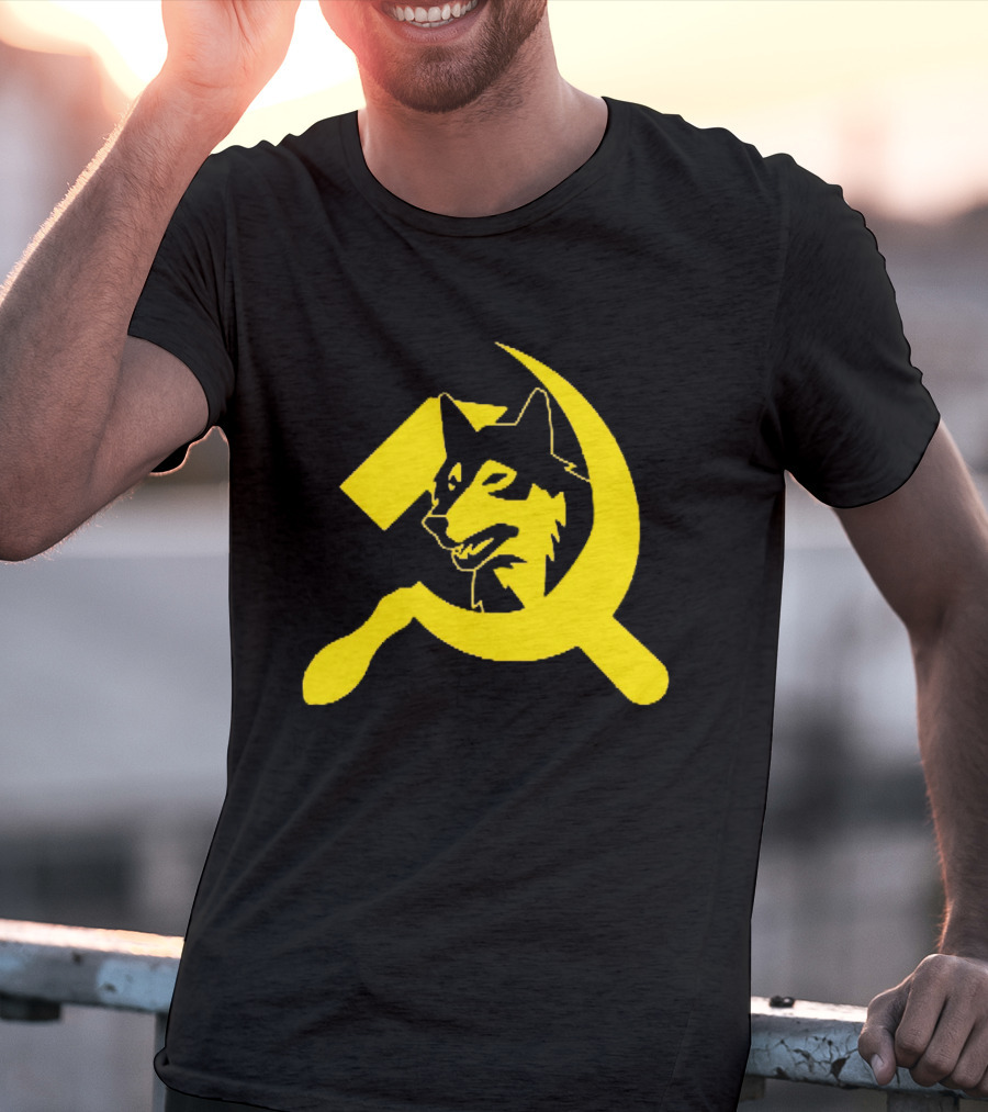Minnesota Timberwolves Hammer Sickle Symbol Wolf Head T-Shirt
