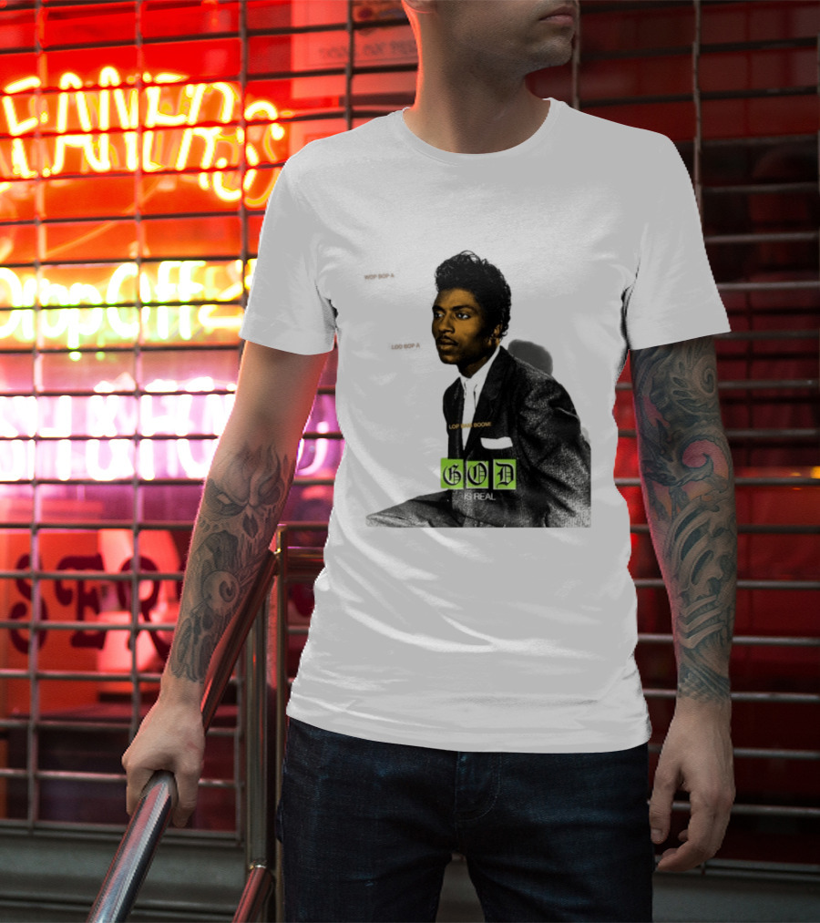 Little Richard Wop Bop A Loo Bop A Lop Bam Boom God Is Real T-Shirt