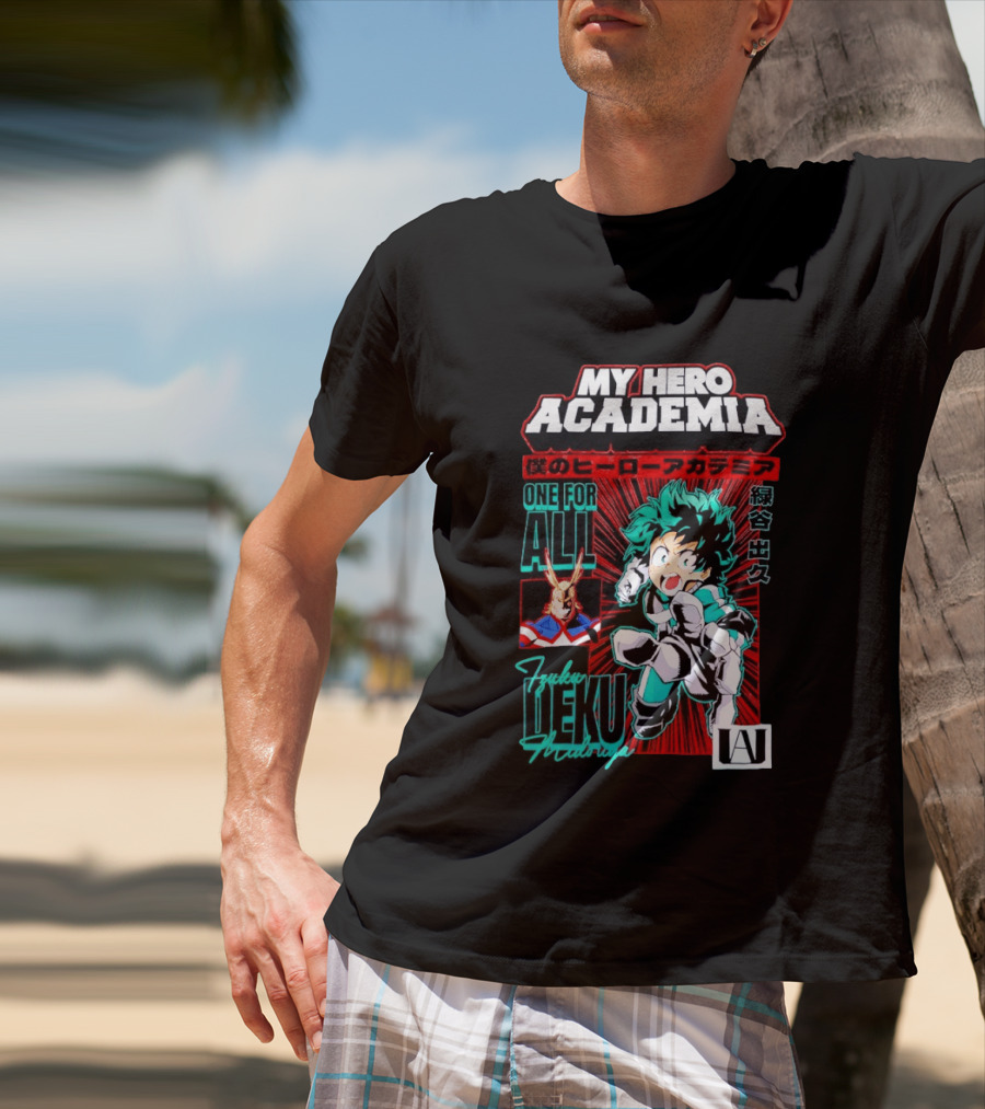 My Hero Academia Boku No Hero Deku One For All Manga T-Shirt