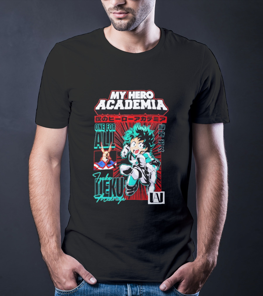 My Hero Academia Boku No Hero Deku One For All Manga T-Shirt