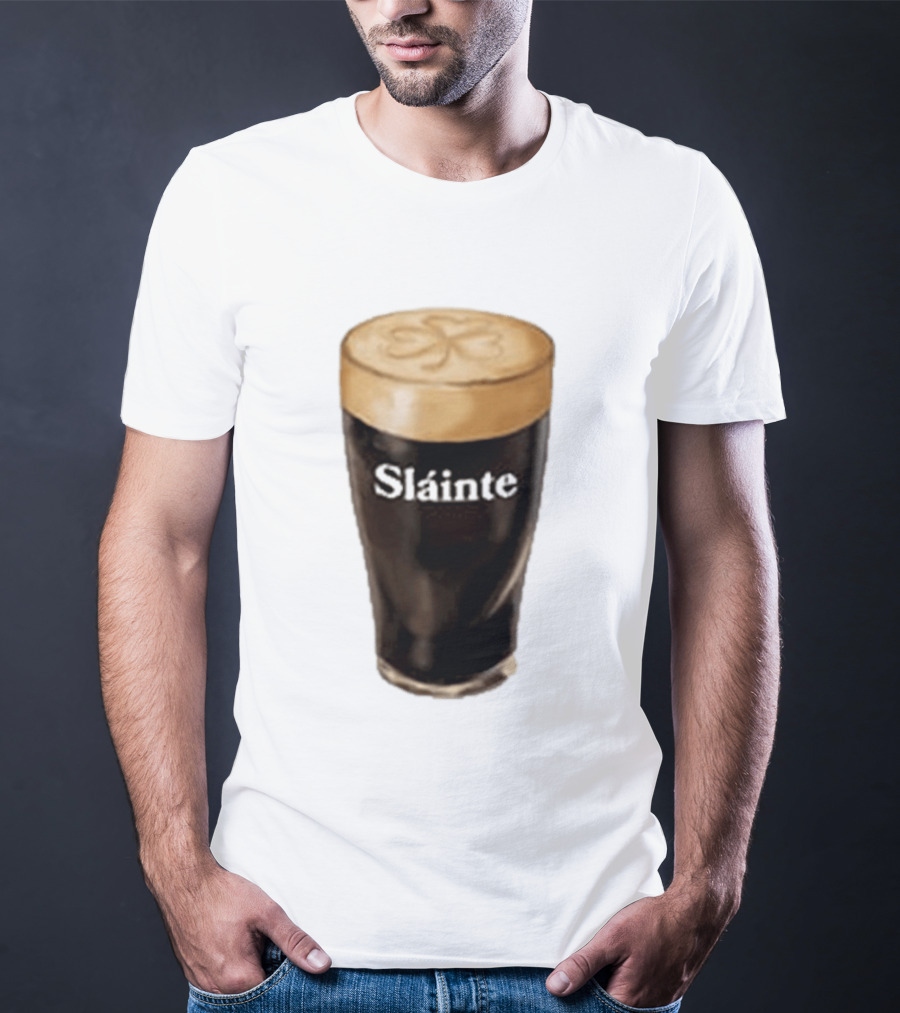 Sláinte Irish Shamrock Brew Pint T-Shirt