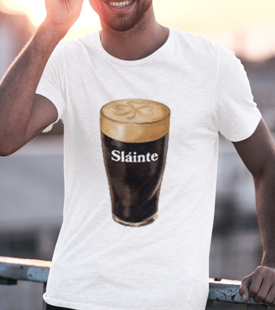 Sláinte Irish Shamrock Brew Pint T-Shirt