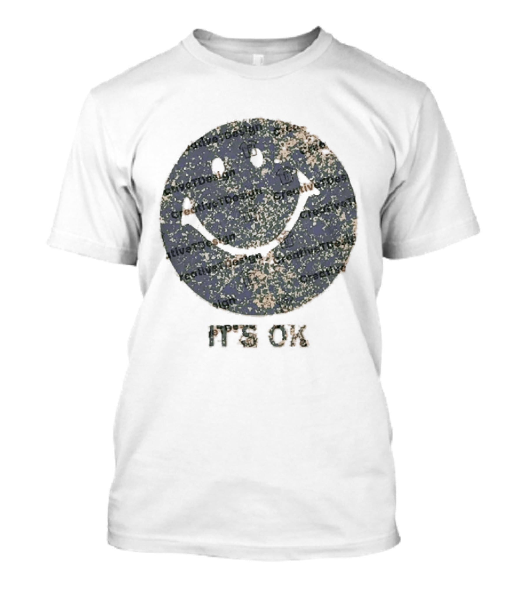 The Burbs Samira Fisher Smiley It's Ok Optimistic Face T-Shirt