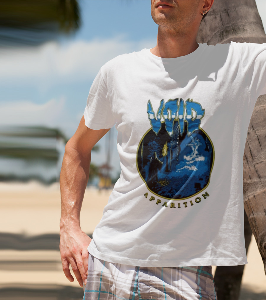 Void Apparition Blue Ghostly Scene T-Shirt