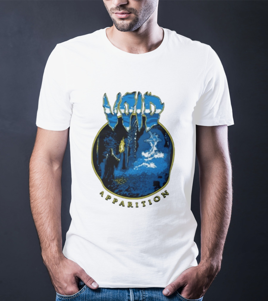 Void Apparition Blue Ghostly Scene T-Shirt