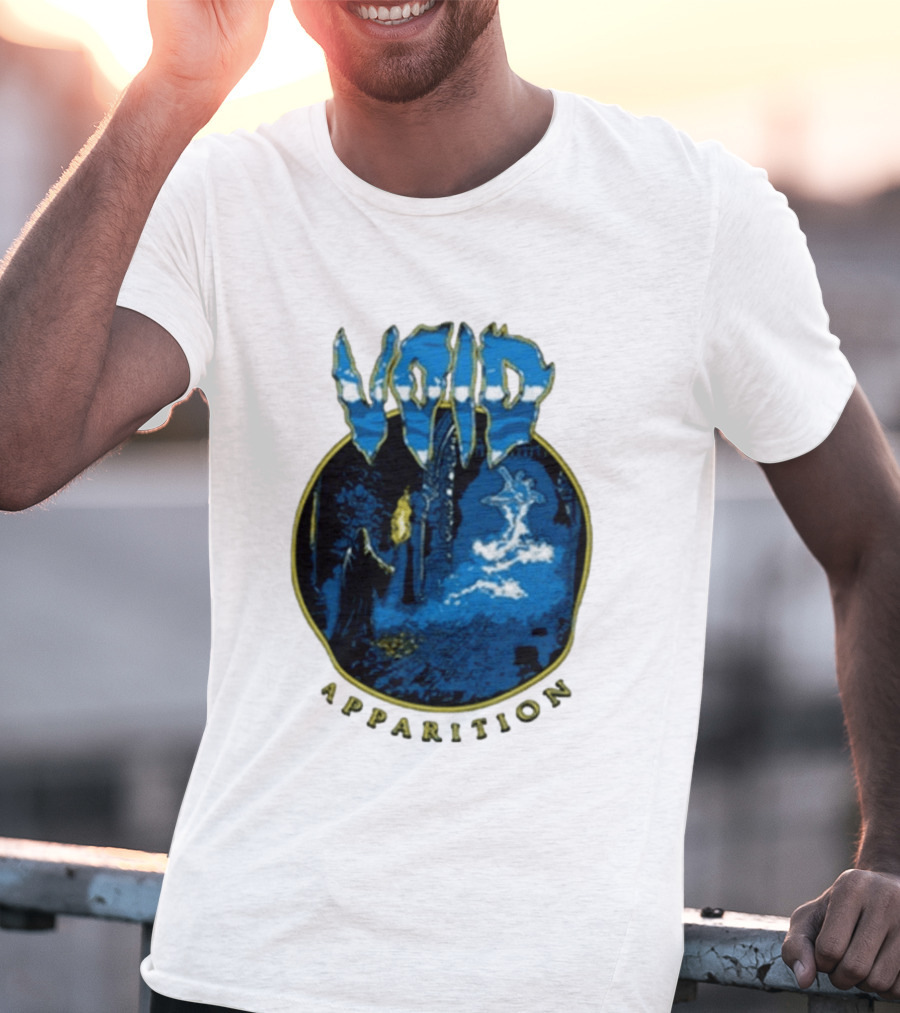 Void Apparition Blue Ghostly Scene T-Shirt