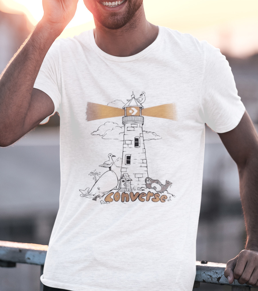 Converse Lighthouse Seagull Whale T-Shirt