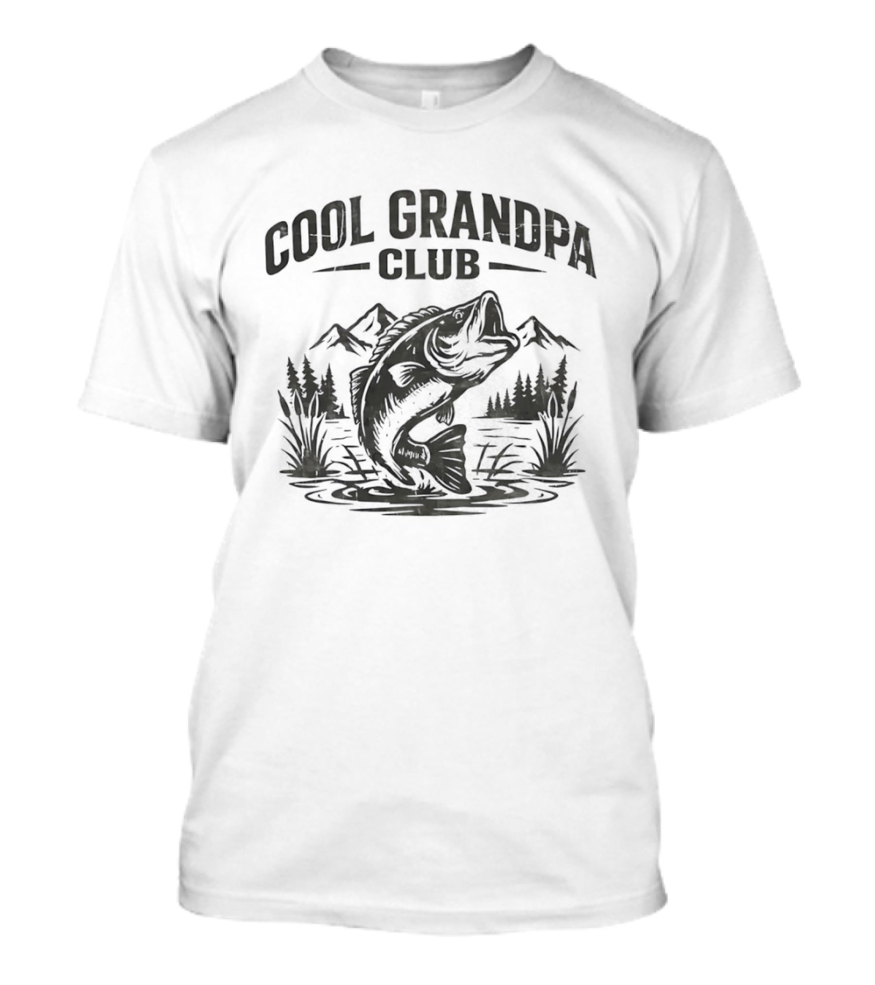 Cool Grandpa Club Fishing Adventure T-Shirt