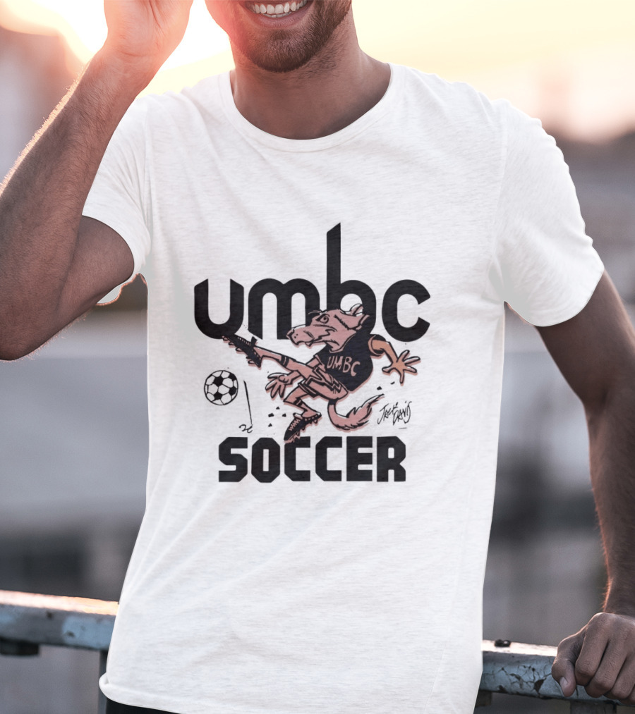 UMBC Retrievers Soccer Mascot Graphic Sport Fan T-Shirt