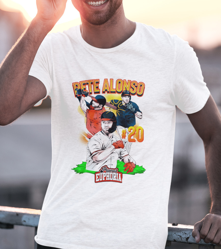 Pete Alonso Planet Euphoria #20 Baseball T-Shirt