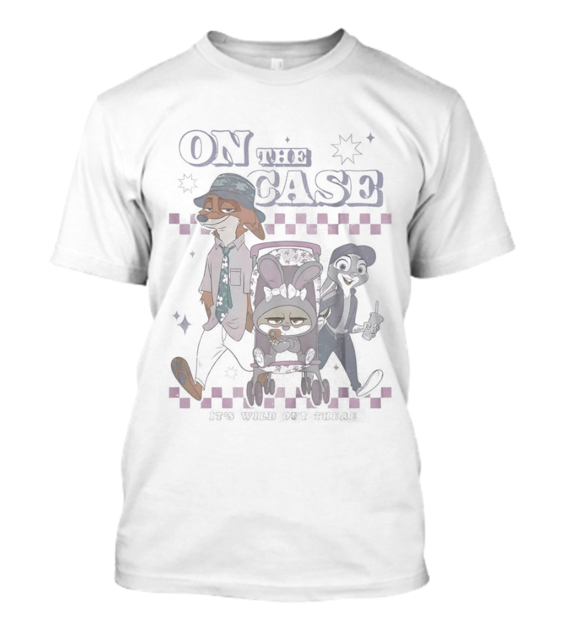 Zootopia On The Case It's Wild Out There Characters And Stars T-Shirt