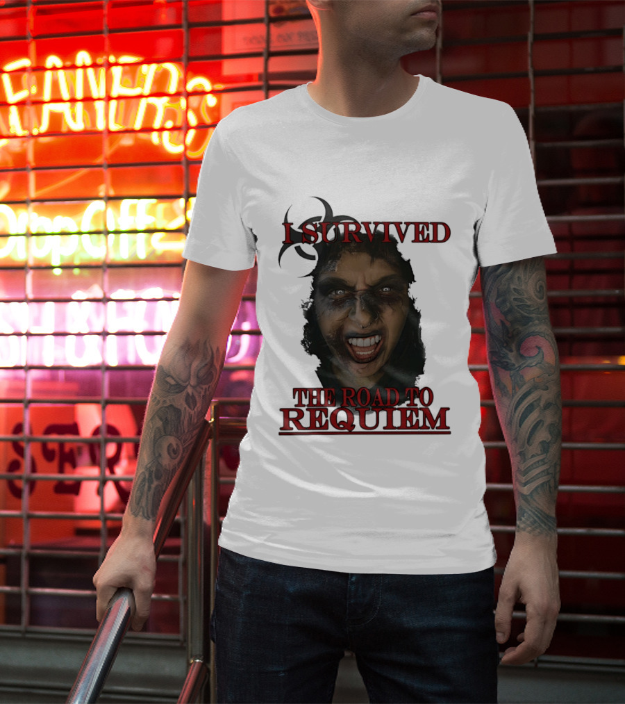 I Survived The Road To Requiem Intense Face Expression T-Shirt