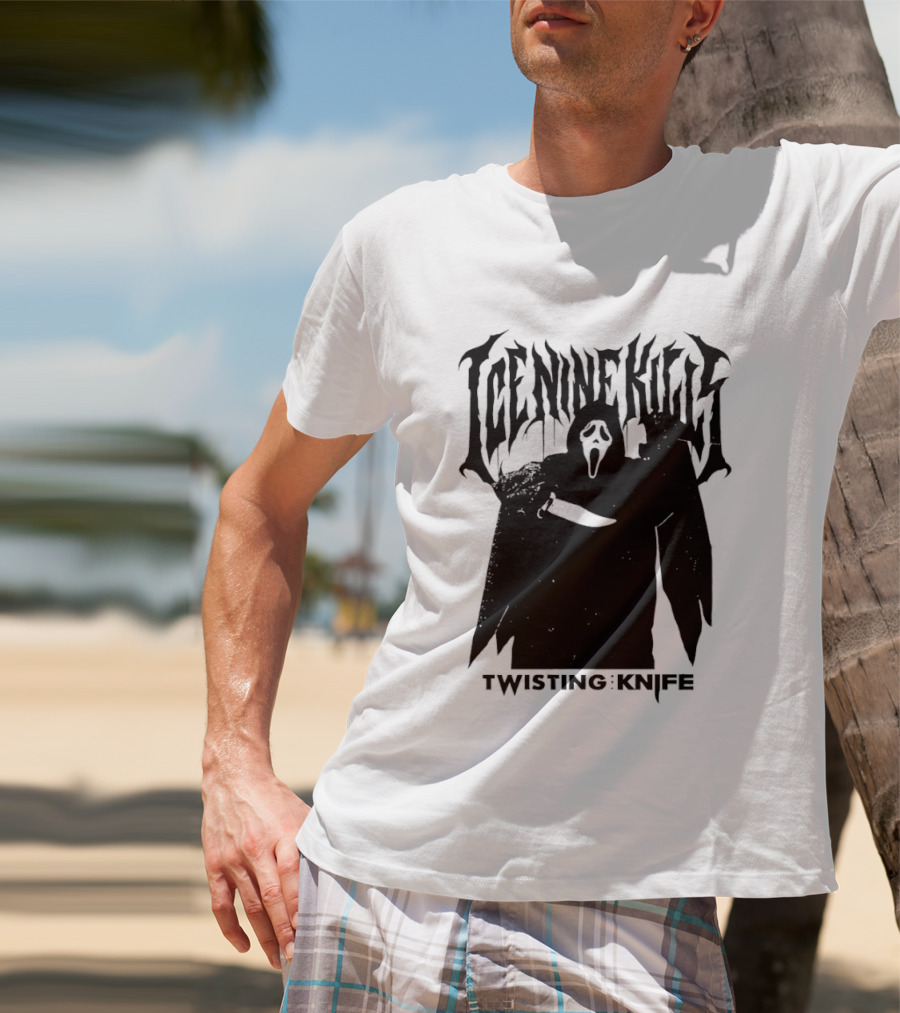 Ice Nine Kills Twisting The Knife Ghost Face Scream 7 Collaboration T-Shirt