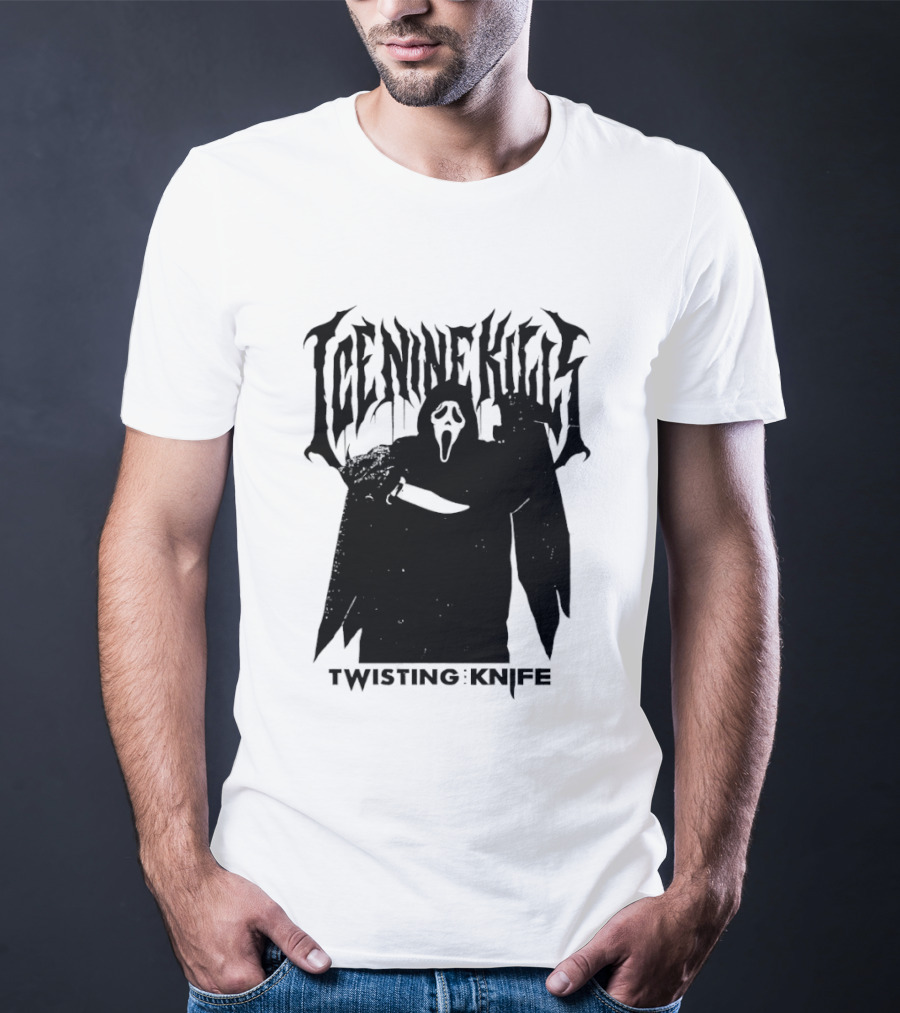 Ice Nine Kills Twisting The Knife Ghost Face Scream 7 Collaboration T-Shirt