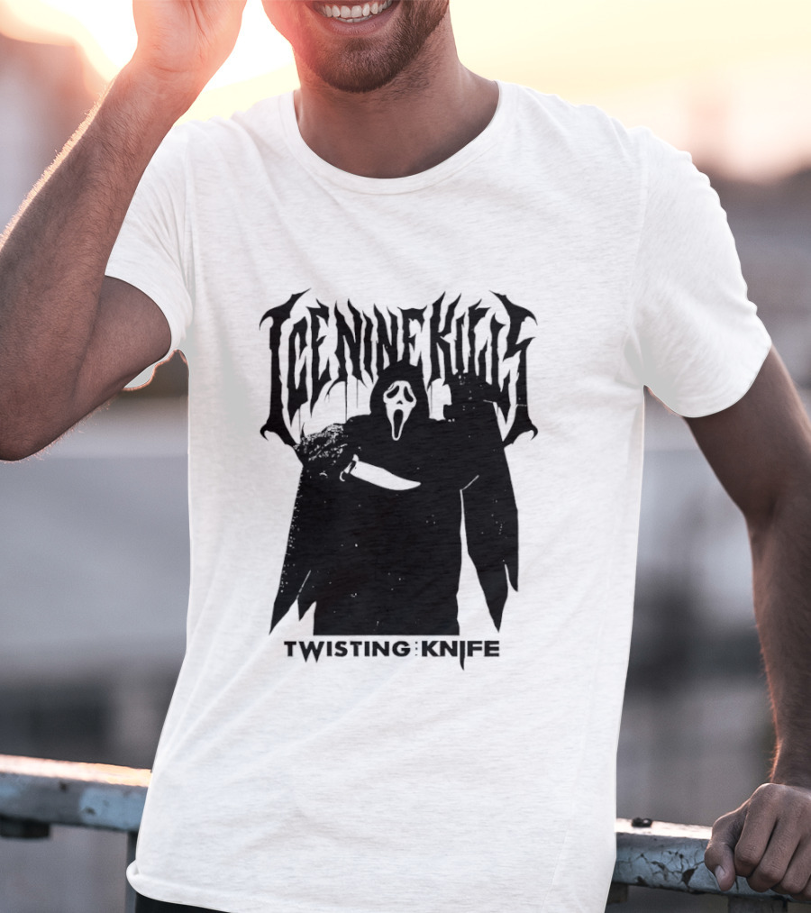 Ice Nine Kills Twisting The Knife Ghost Face Scream 7 Collaboration T-Shirt
