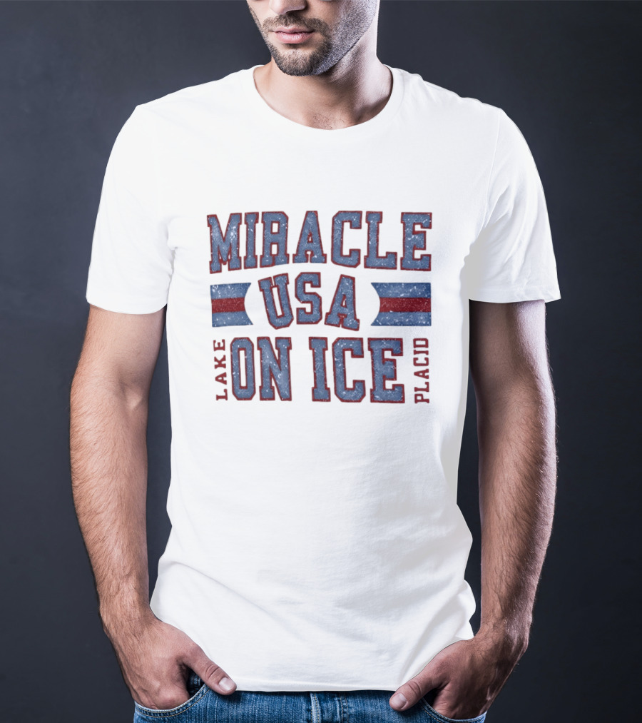 Miracle USA On Ice Lake Placid T-Shirt