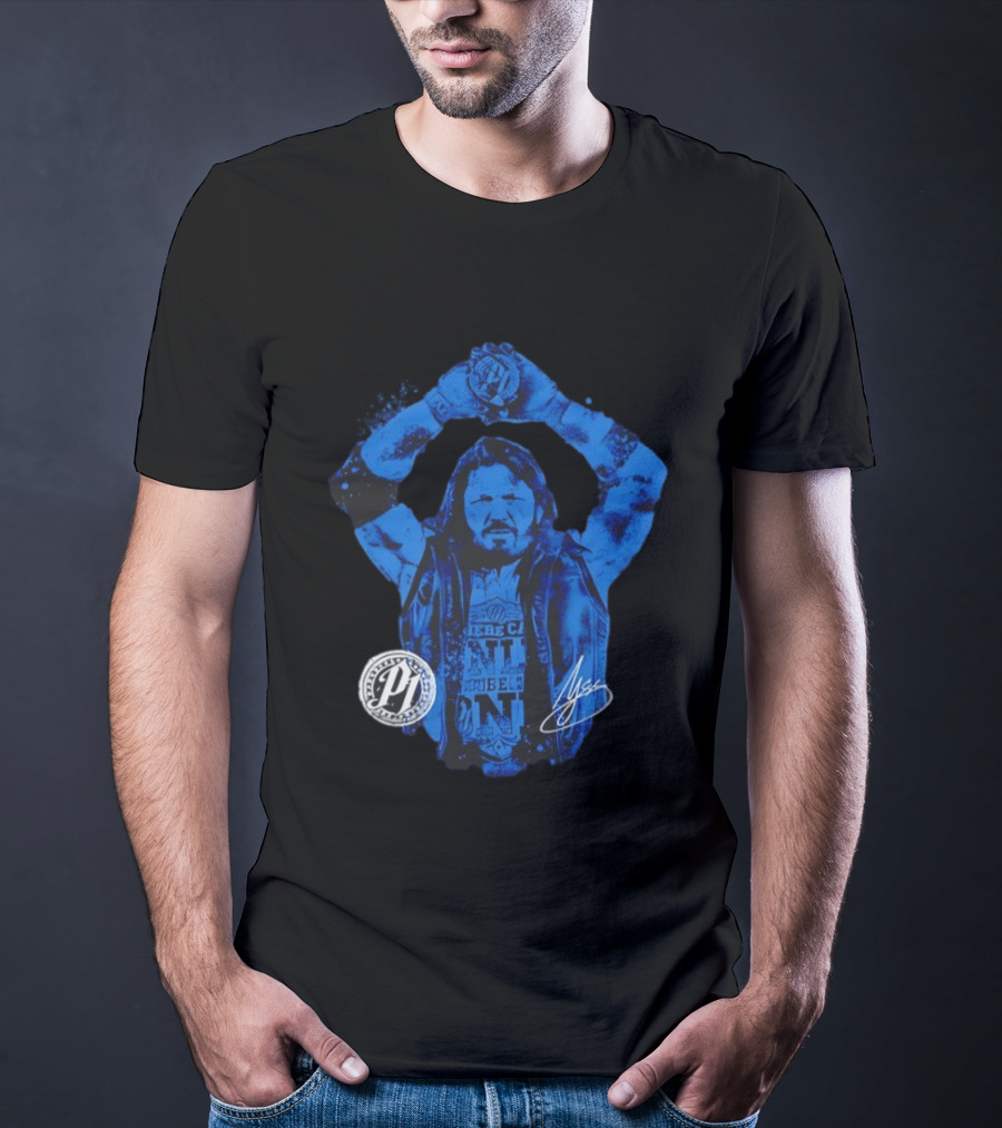AJ Styles WWE Blue Signature Phenomenal One T-Shirt