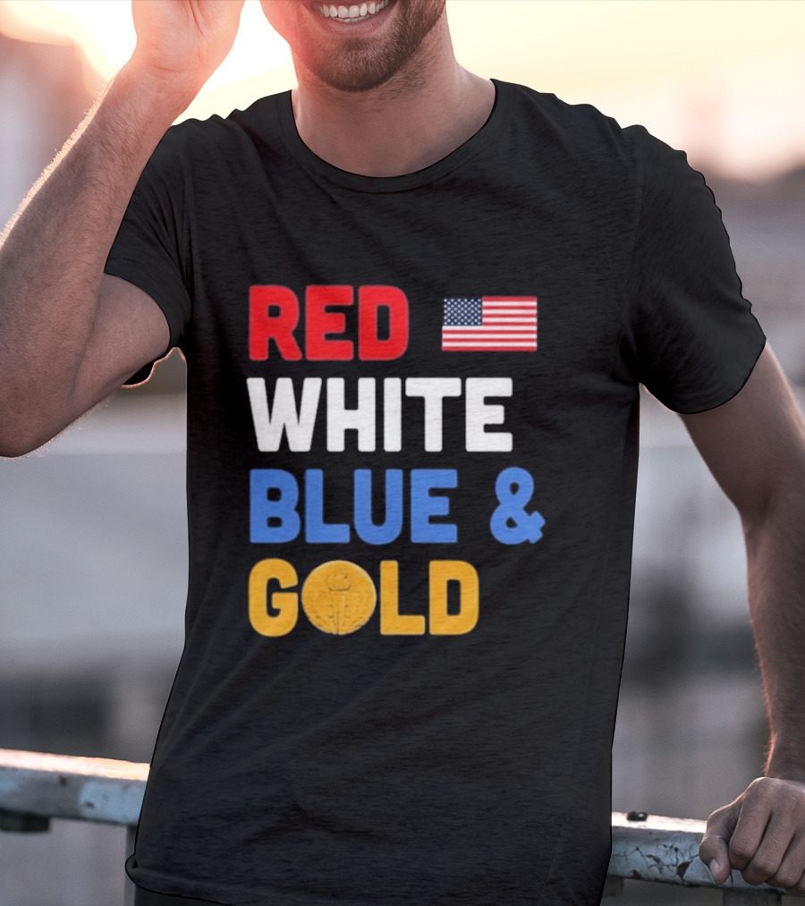 Red White Blue Gold Team USA Win Olympics Forever T-Shirt