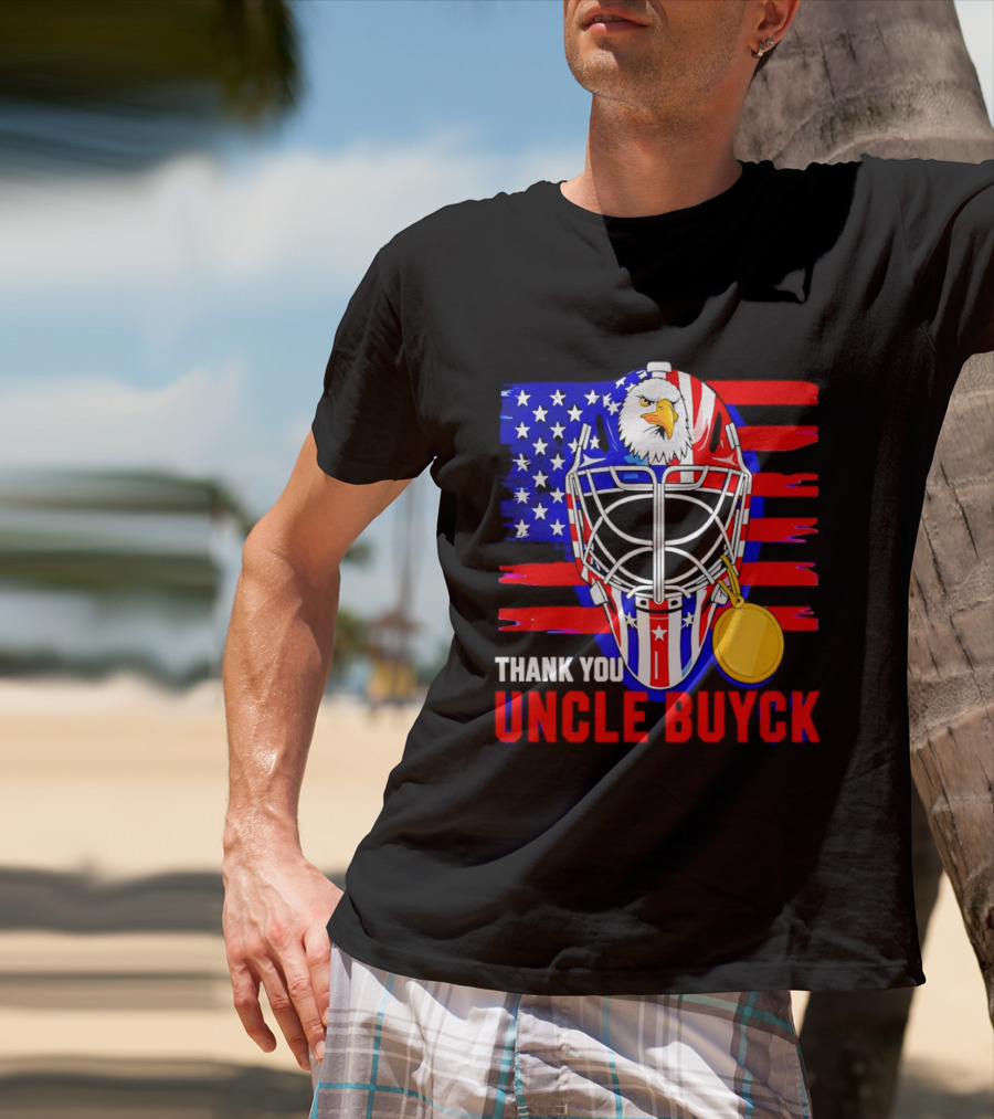 Thank You Uncle Buyck USA Hockey Eagle American Flag Olympic 2026 T-Shirt