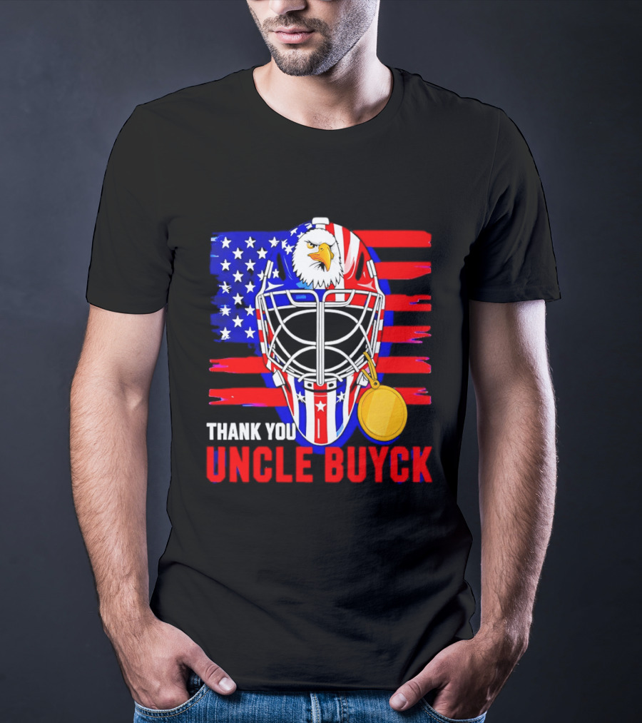 Thank You Uncle Buyck USA Hockey Eagle American Flag Olympic 2026 T-Shirt