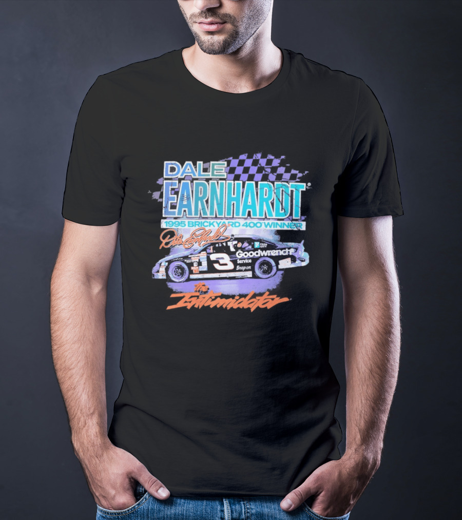 Dale Earnhardt 1995 Brickyard 400 Winner The Intimidator Goodwrench Service T-Shirt