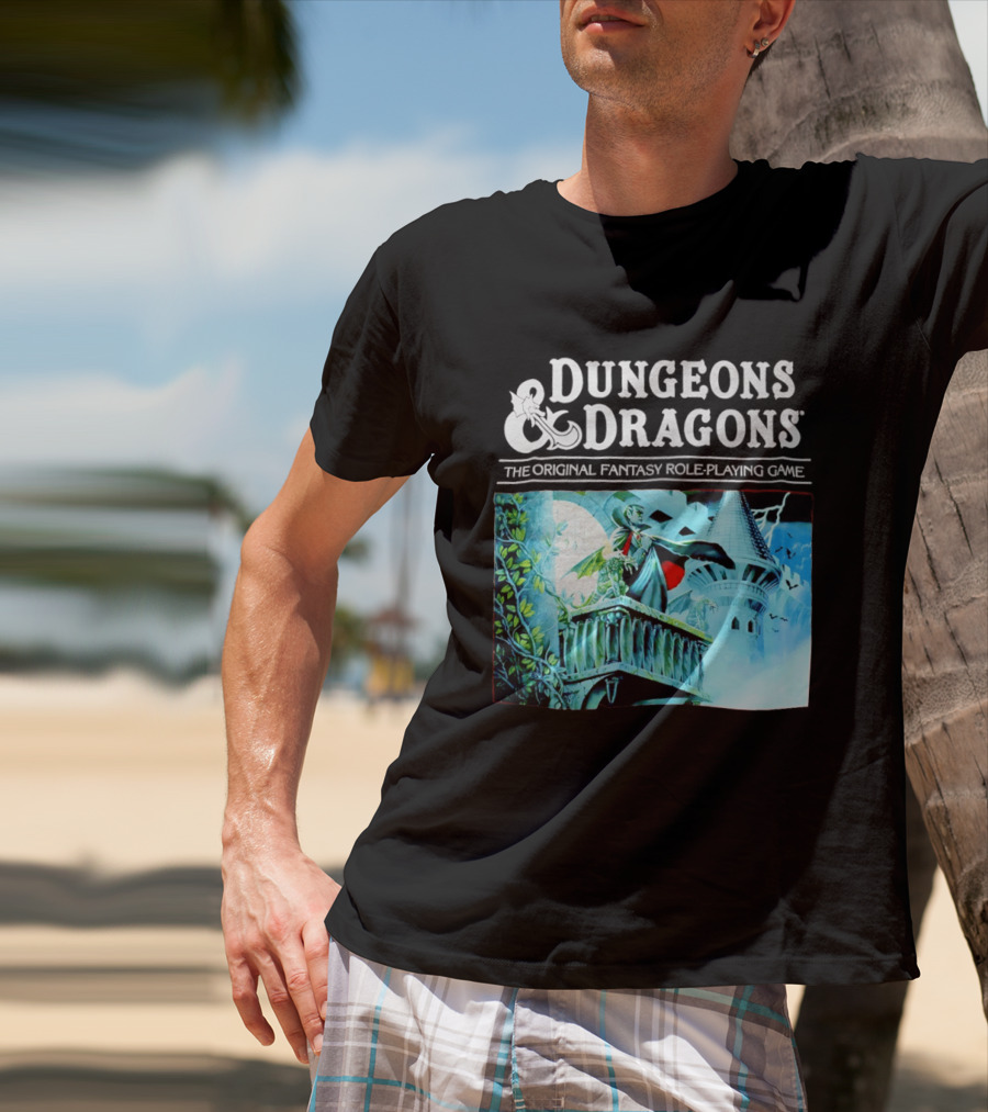 Dungeons And Dragons The Original Fantasy Role Playing Game Vampire Castle T-Shirt