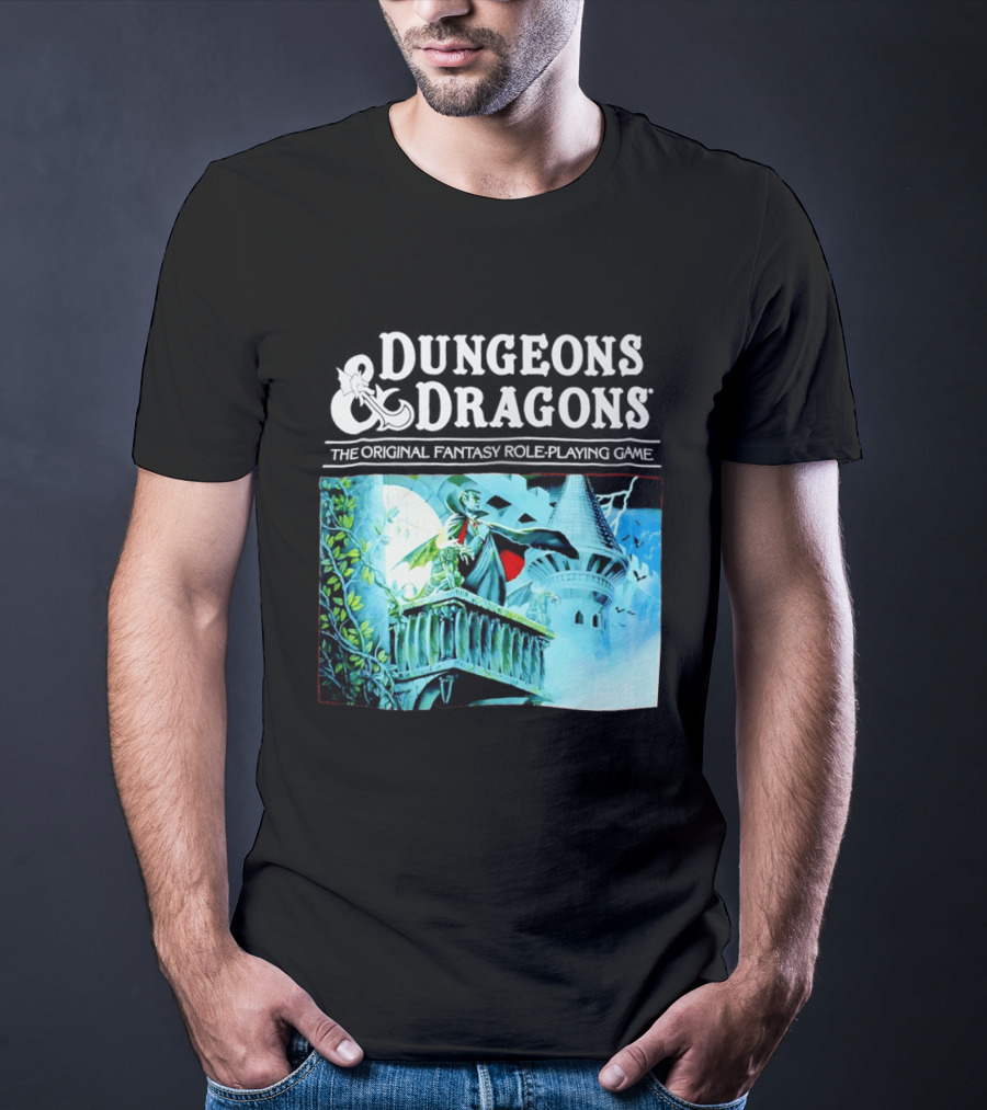 Dungeons And Dragons The Original Fantasy Role Playing Game Vampire Castle T-Shirt