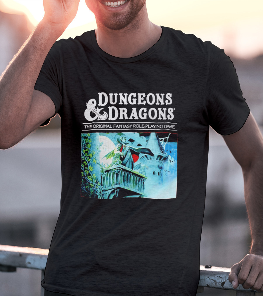 Dungeons And Dragons The Original Fantasy Role Playing Game Vampire Castle T-Shirt