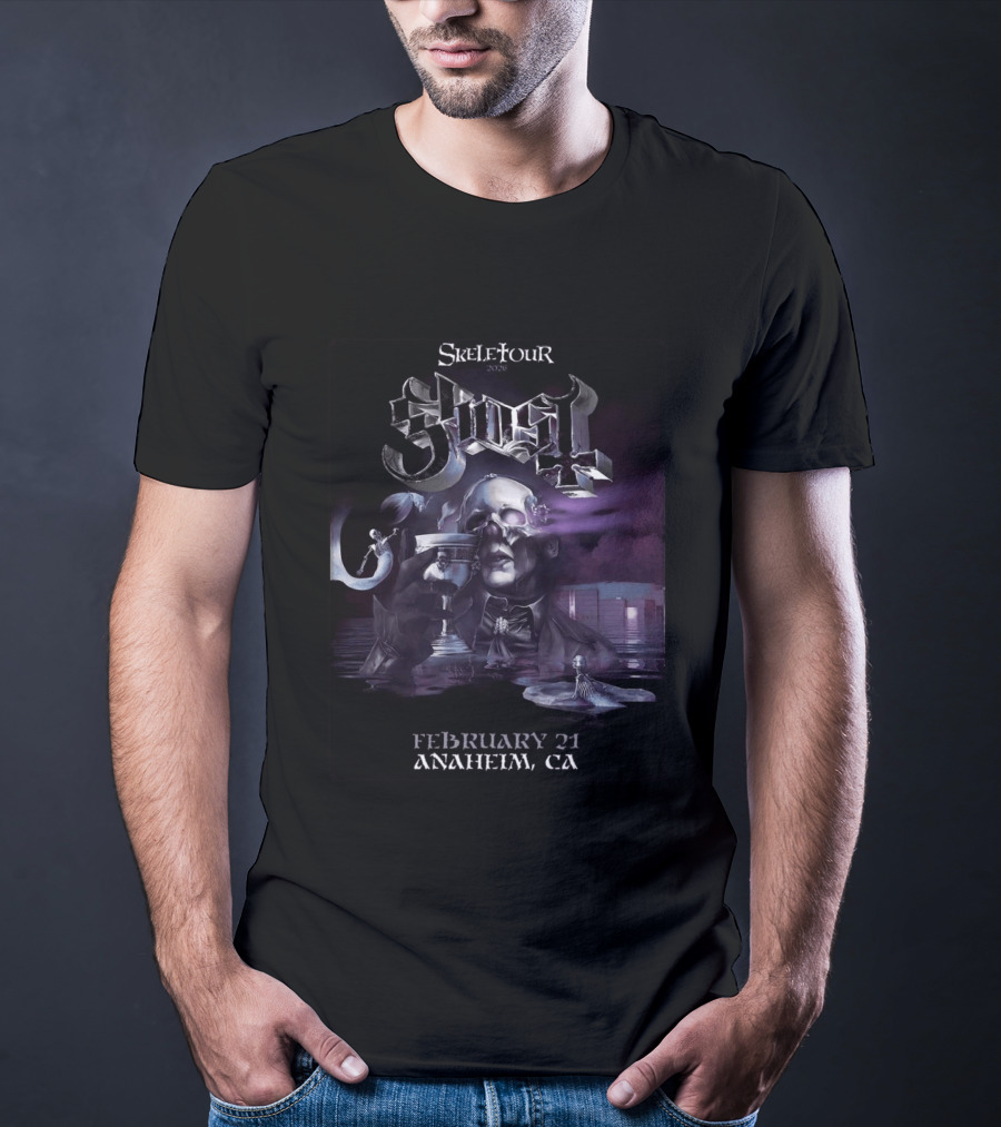Ghost Skeletour 2026 February 21 Anaheim California Ritual At Honda Center T-Shirt