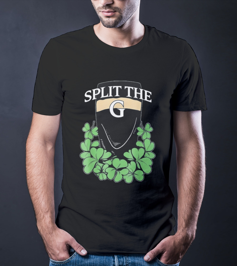 Split The G Shamrock Clover St. Patrick's Day Pint T-Shirt