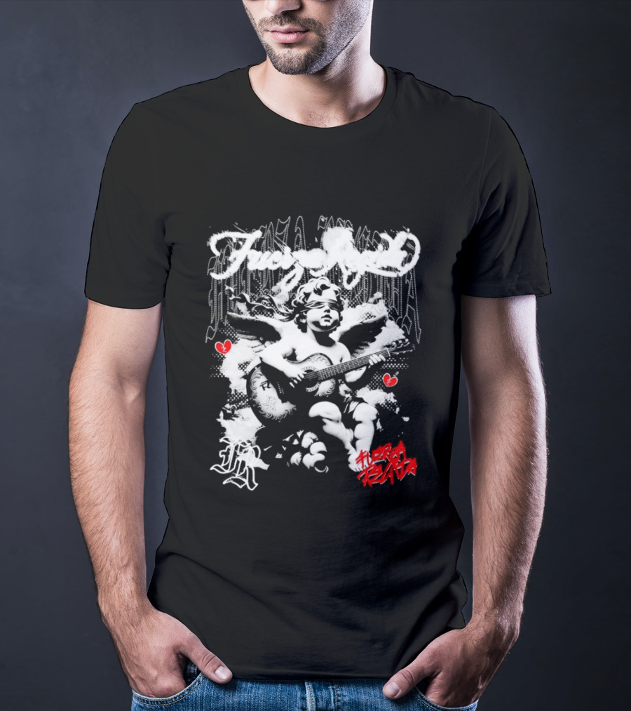 Fuerza Regida Angel Broken Heart Cherub T-Shirt