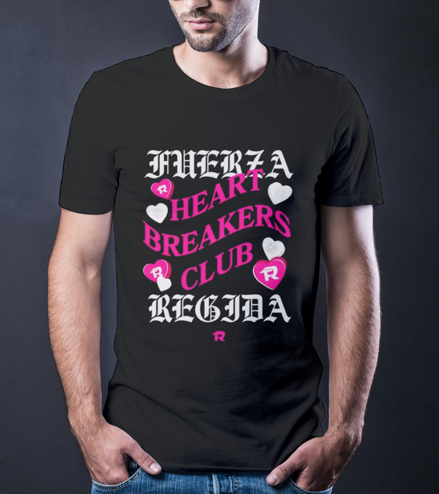 Fuerza Regida Heart Breakers Club Hearts T-Shirt
