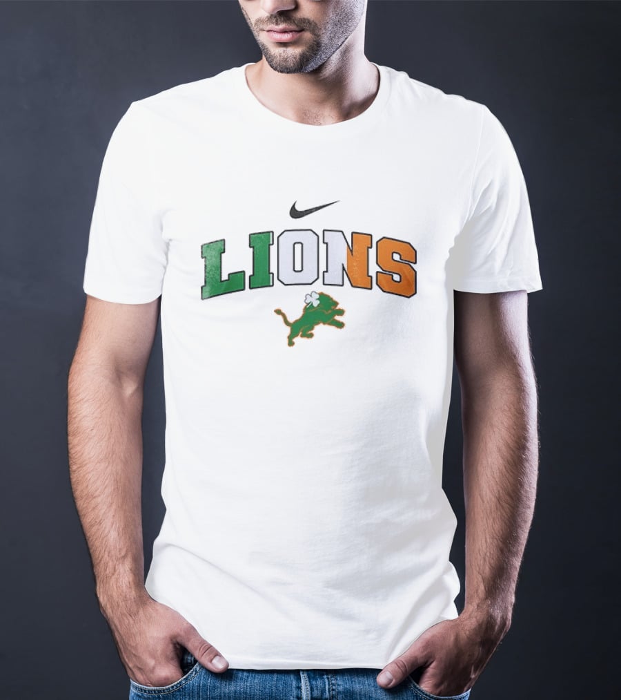 Detroit Lions Nike Irish St Patrick's Day T-Shirt