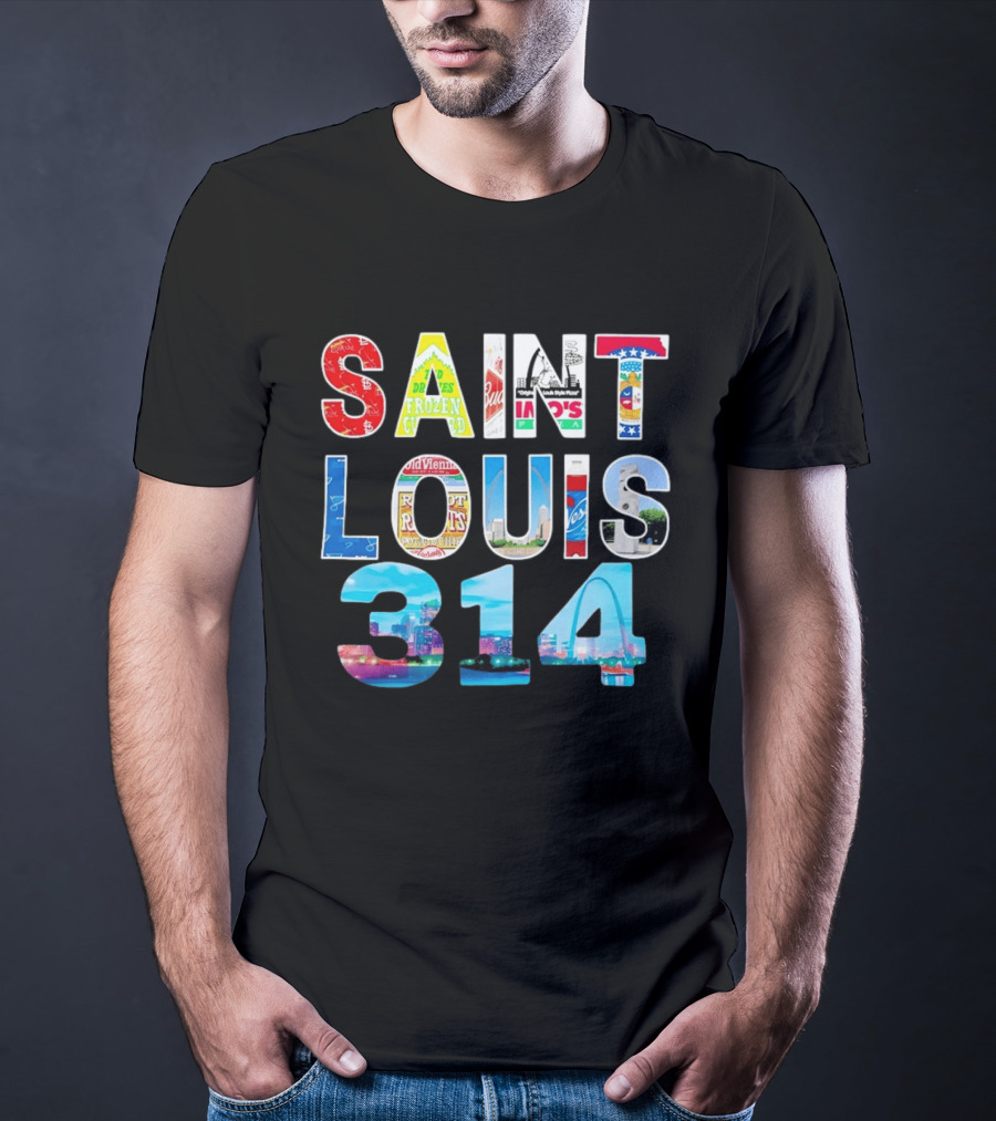Saint Louis 314 Budweiser Gateway Arch Imo's Frozen Custard Roots T-Shirt